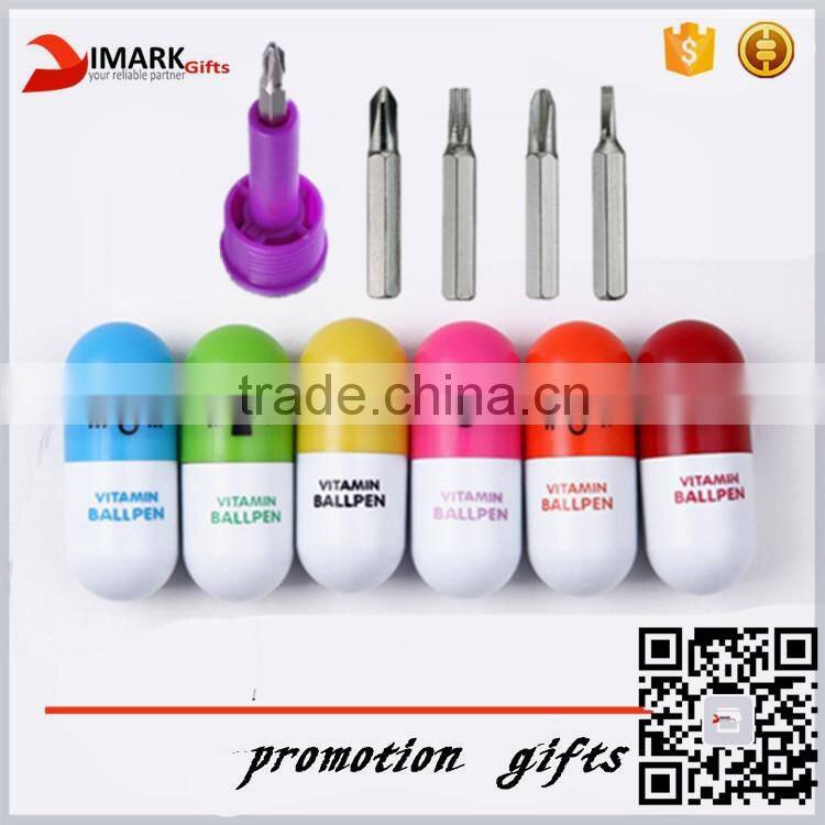 Hand tool Pen With Screwdrivers and Light