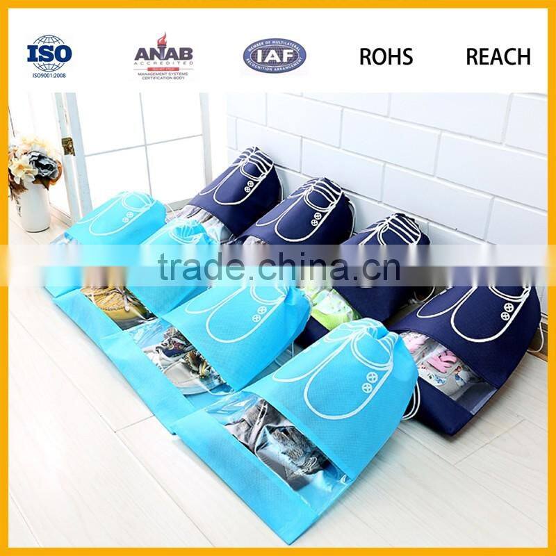 Factory Direct Sale Custom Cheap Portable Foldable Nylon Shoe Bag
