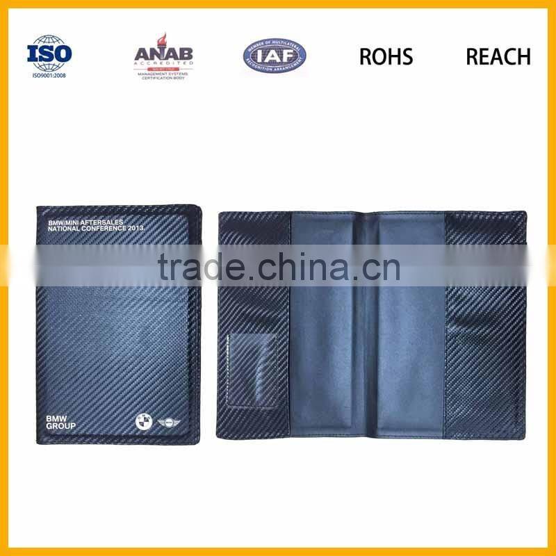 high quality pu leather material A6 leather notebook cover