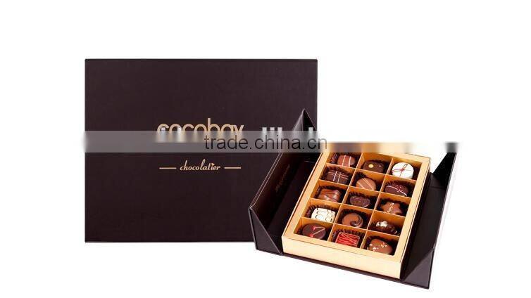 Food grade elegant paper cardboard chocolate box