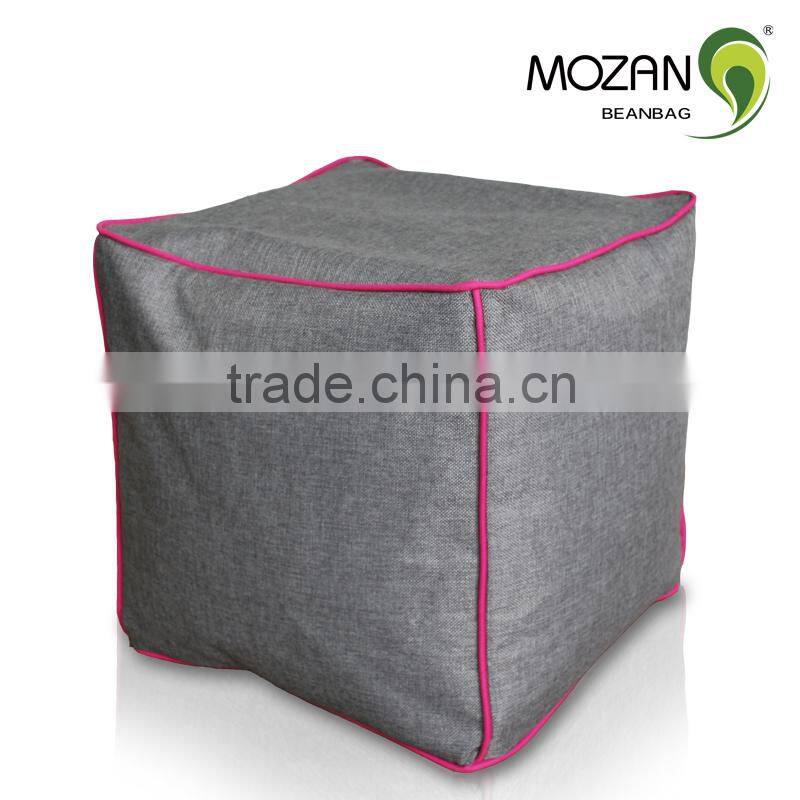 linen fabric beanbag chair / bean bag stool