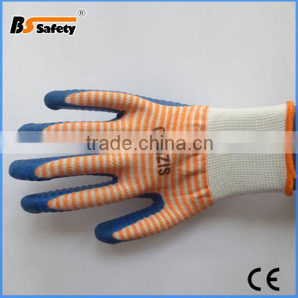 BSSAFETY cheap nitrile gloves red abrasion resistant glove