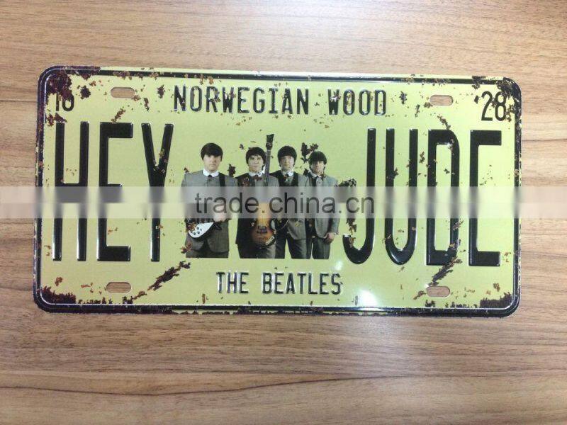 relective aluminum embossed wholesale license plates