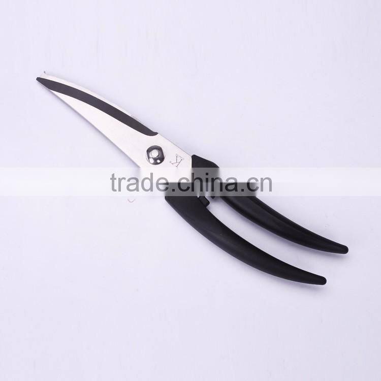 SK13159 -2016 Special design 9."full stainless steel kitchen poultry shears comfortable use in your ktichen