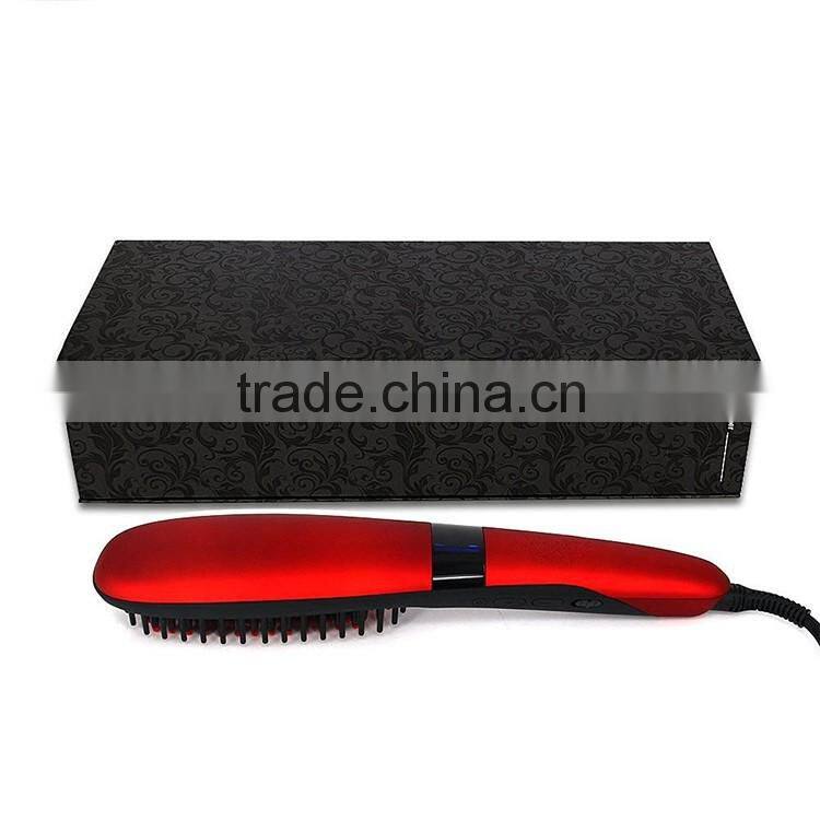 hair straightener comb brush,electric straightening hair brush