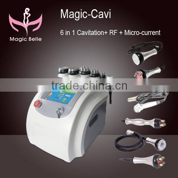 The United States sell like hot cakes!!!!guangzhou manufacturer portable 6 in 1 ultrasonic rf slimming cavitation beauty machine