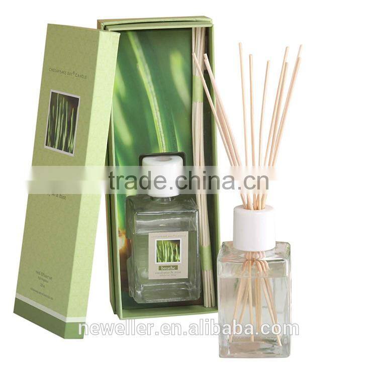 New arrival aromatherapy square shape reed diffuser for birthday