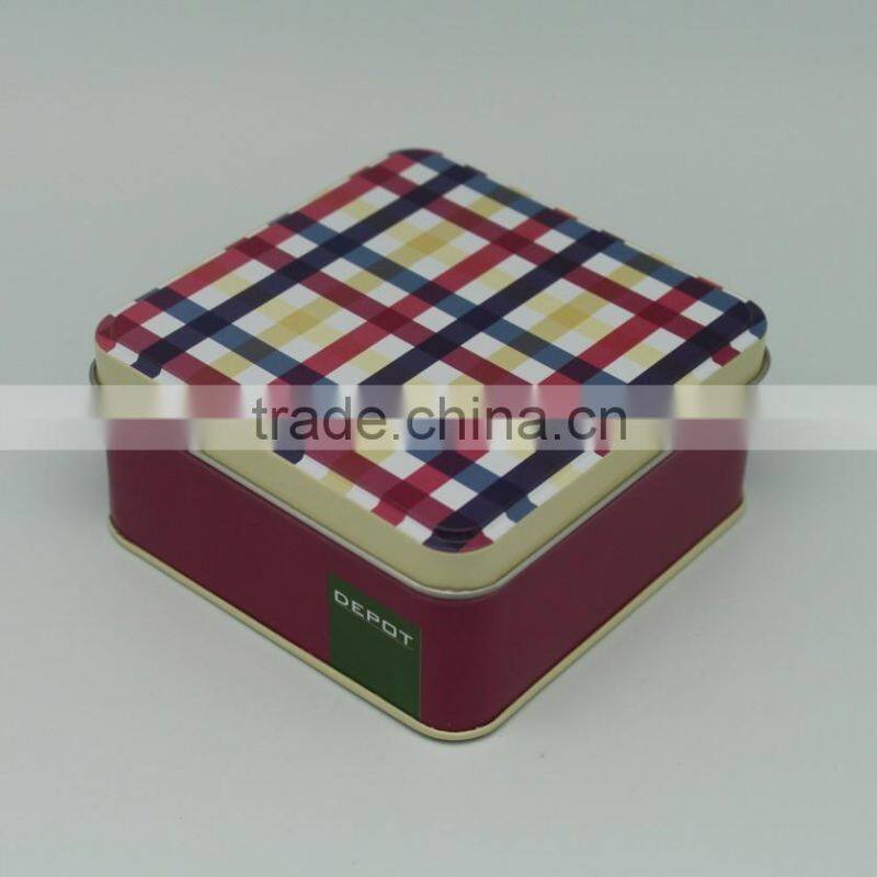 wholesale custom tin box packaging square tin box for gift