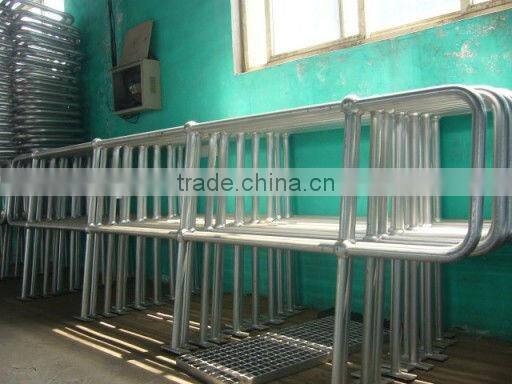 Galvanized ball joint handrail stanchions