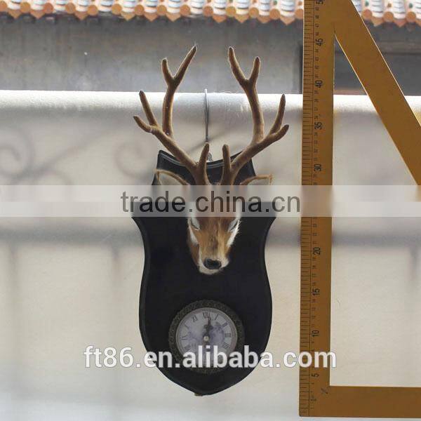 handcraft unstuffed lifelike cute christmas sleigh deer head decoration of house interior