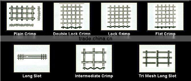 crimped wire mesh, quarry screen mesh