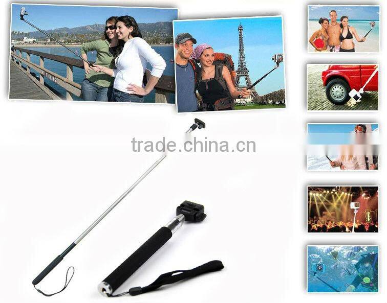 extendable hanheld monopod with phone holder