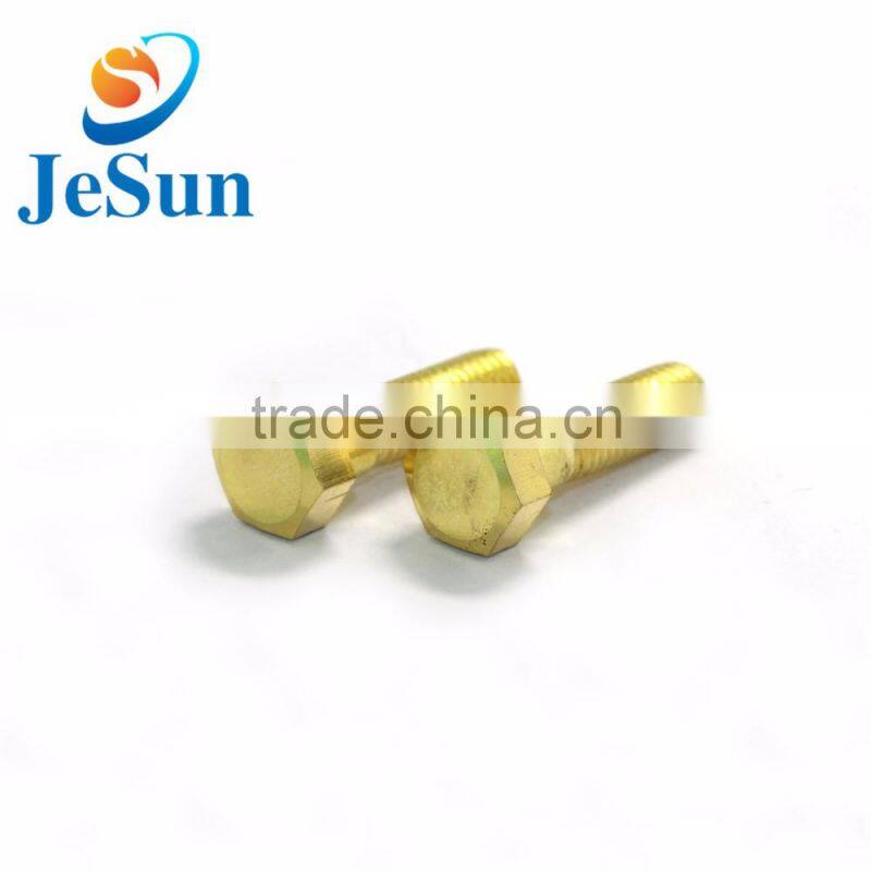 High quality brass parts brass screws with thread