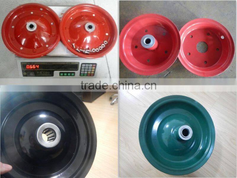 High quality Plastic red rim 3.50-4 for pneumatic wheel pu foam wheel