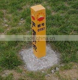 FRP railway safety warning signs pile