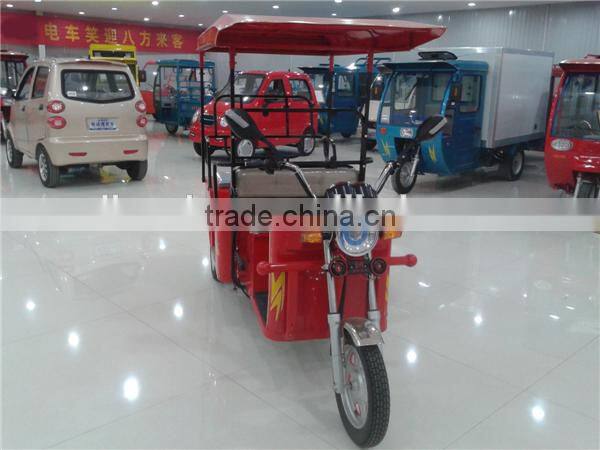 650W electric taxi tricycle rickshaw for 4 people cargo trike