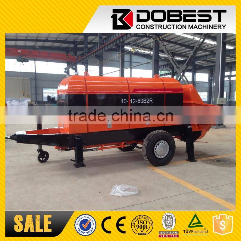 HBTS60B Trailer Mounted Concrete Pump 60m3/h