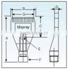 ABS female windjet air nozzle