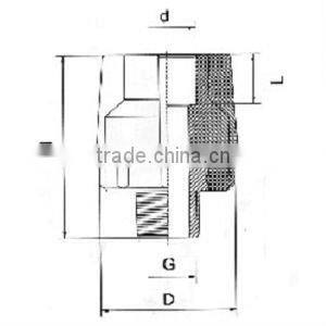 Male Thread Bush/PPR bush / Plastic bush