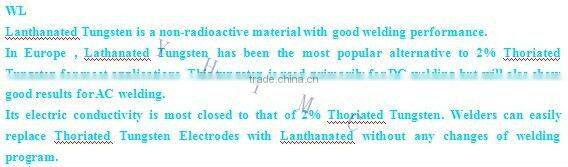 tungsten electrods stell price for Tig Mig welding electrode equipment