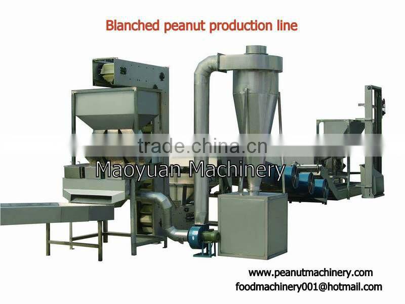 600kg/hr Blanched peanut machinery( roasting and peeling system)