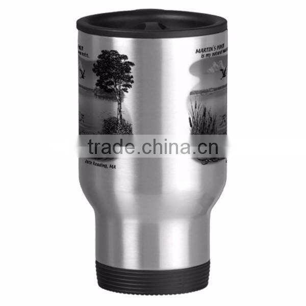 14oz standard stainless steel wine cup sublimation ready travel mug