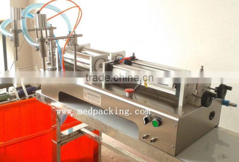 5-100ml Double Head Liquid Softdrink Pneumatic Filling Machine