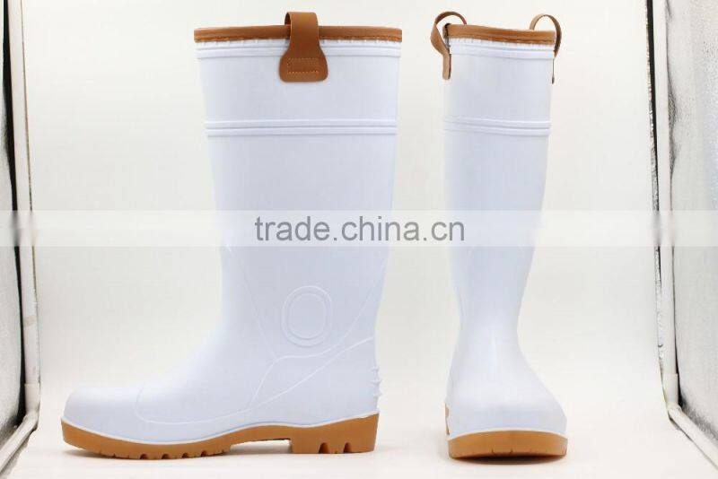 Waterproof snow boots pvc safety shoes with handle