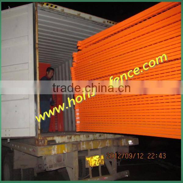 2015 hot sale orange tubular temporary fence panels for canada