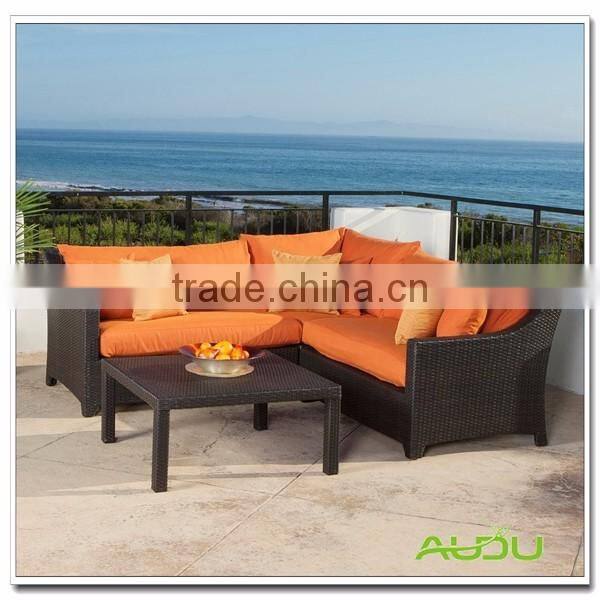 Audu 4 pieces Cheap Patio Wicker Garden Sofa/Outdoor Sofa/Rattan Sofa