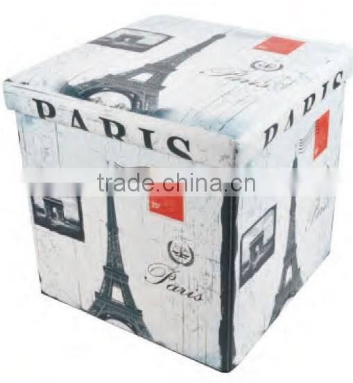 Hot Sale Latest Design PVC Printing Small Ottomans
