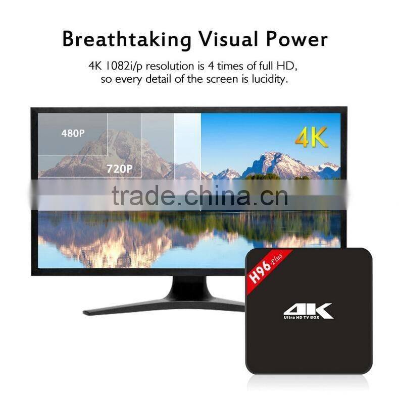 New Arrival Popular H96 Plus Amlogic S905 Android 5.1 TV Box 2GB+16GB Android TV Box For Wholesale