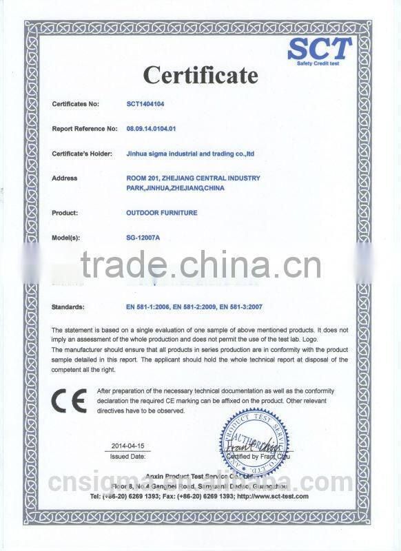 2017 trade assurance hot sale modern leisure fashion aluminium deck chair