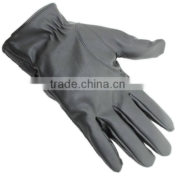 Fashion Men touch gloves, add wool warm gloves, leather driving gloves