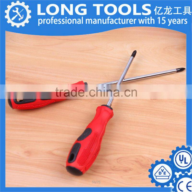 Cheap plastic handle CRV manual hexgonal allen screwdriver