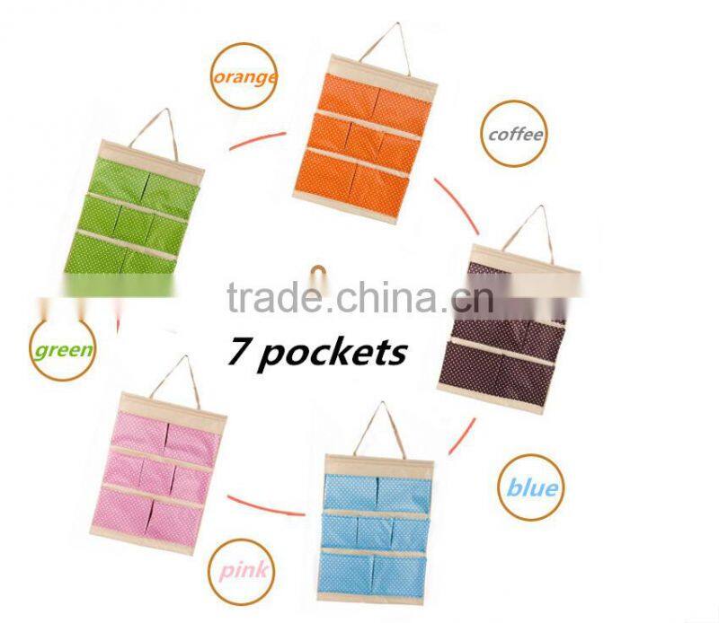 Foldable hanging wall storage pocket storage organizer oxford various styles