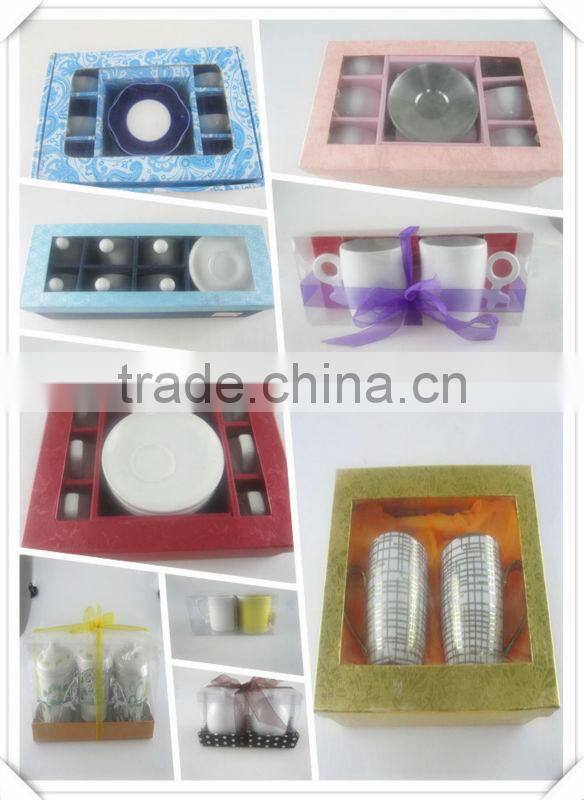 Stocklot rectangular shape yellow line glaze ceramic bakeware with handles