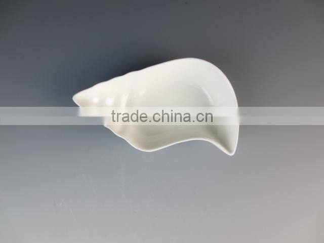 small ceramics/porcelain type eco-friendly shell shape high white dish