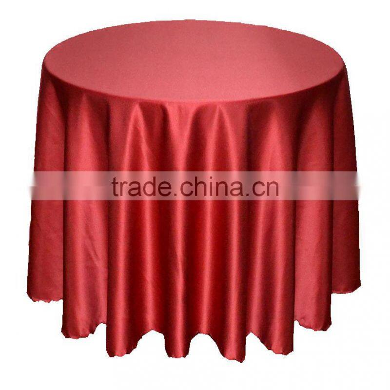 hotsale red damask flower table cover for hotel restaurant weddings