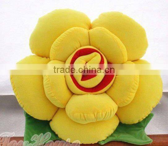 Supply fashion cute plush rose cushion stock small order