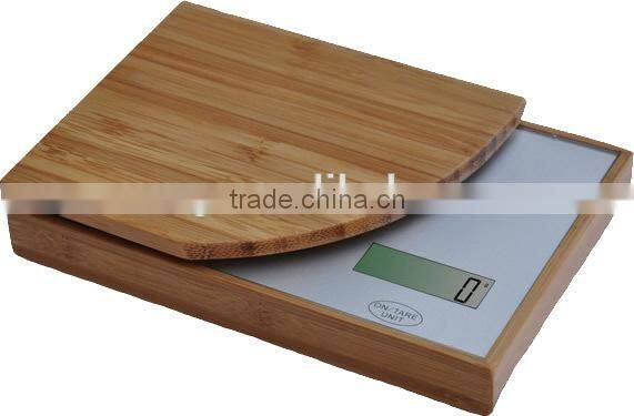 High Precision Bamboo Wooden Kitchen Scale