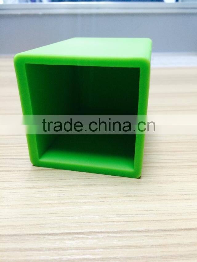 Eco-friendly Green color convinent silicone pen container/pen holders