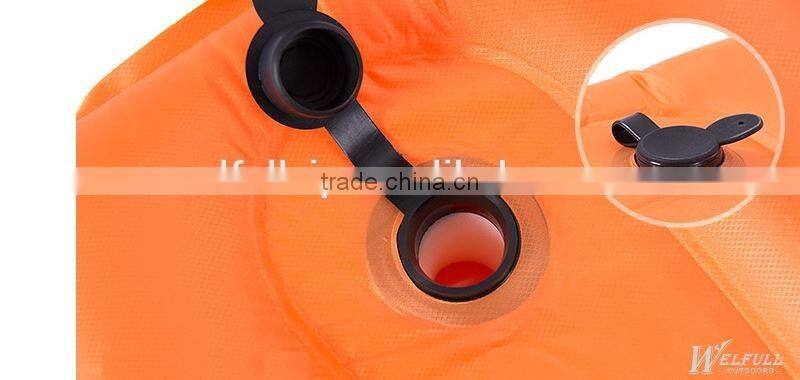 Outdoor interlocking air self inflatable camping mattress hiking ground mat