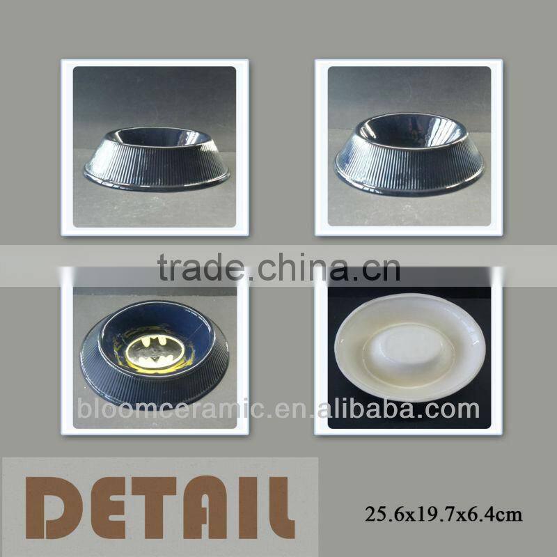 Modern porcelain non-slip dog bowl