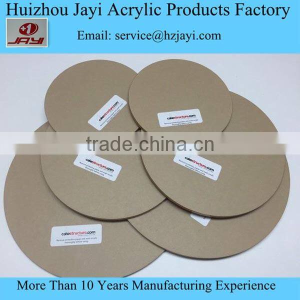 Round, Square or petal 1/4" thick cheese Ganache or Buttercream Guide clear Acrylic cake Boards