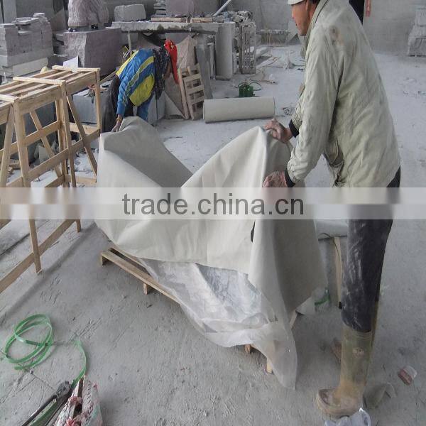 Grey Granite Mermaid Stone Sculpture