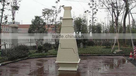 6pcs wicker patio sofa set