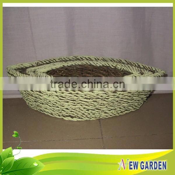 2015 New Style Cheapest Paper Rope Basket / Round Rattan Pot
