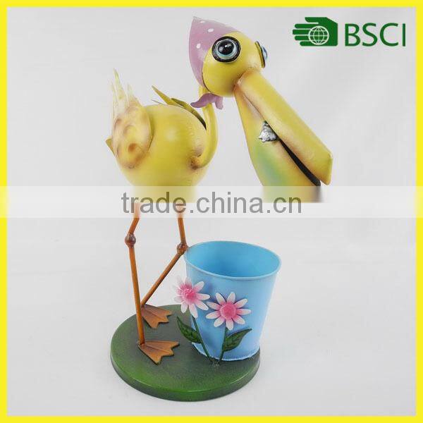 Useful metal bird garden home outdoor sun decor