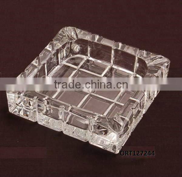 High Quality clear squared glass ashtray